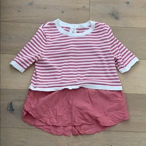 COS cotton/silk short sleeved blouse